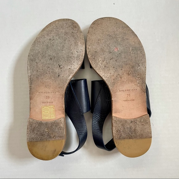 BALENCIAGA Leather + Espadrille Sandals - Picture 6 of 6